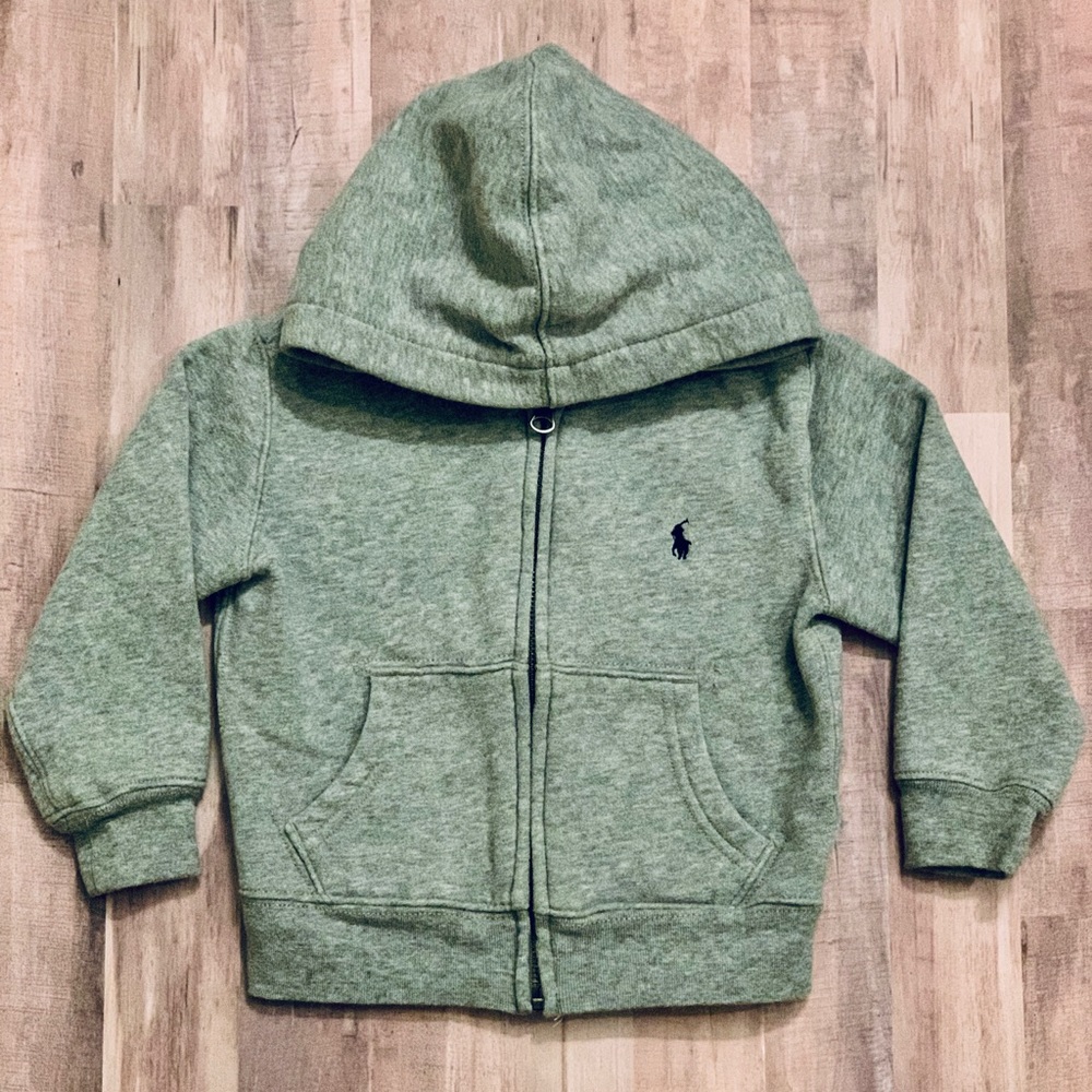 Ralph Lauren Polo Heather Gray Full Zip Hoodie